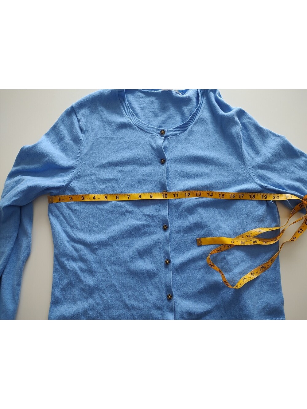 GAP Women's Light Blue Cotton Cardigan Sweater Size XL - Picture 7 of 7